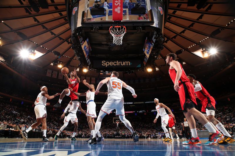 NEW YORK, NY - MARCH 27: Josh Christopher #9 of the Houston Rockets drives to the basket during the game against the New York Knicks on March 27, 2023 at Madison Square Garden in New York City, New York.  NOTE TO USER: User expressly acknowledges and agrees that, by downloading and or using this photograph, User is consenting to the terms and conditions of the Getty Images License Agreement. Mandatory Copyright Notice: Copyright 2023 NBAE  (Photo by Nathaniel S. Butler/NBAE via Getty Images)