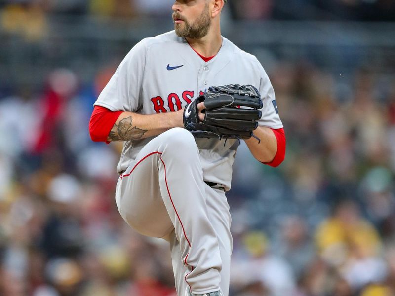 May 19, 2023; San Diego, California, USA; Boston Red Sox starting pitcher James Paxton (65) throws a pitch in the first inning against the San Diego Padres at Petco Park. Mandatory Credit: David Frerker-USA TODAY Sports