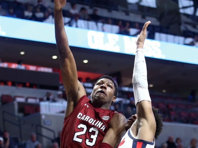 Feb 11, 2023; Oxford, Mississippi, USA; South Carolina Gamecocks forward Gregory \