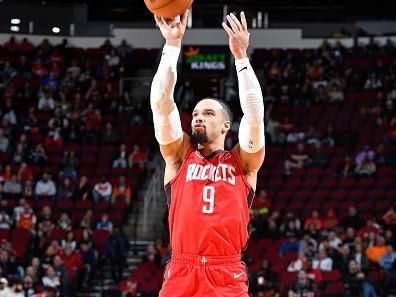 HOUSTON, TX - DECEMBER 11: Dillon Brooks #9 of the Houston Rockets three point basket during the game against the San Antonio Spurs on December 11, 2023 at the Toyota Center in Houston, Texas. NOTE TO USER: User expressly acknowledges and agrees that, by downloading and or using this photograph, User is consenting to the terms and conditions of the Getty Images License Agreement. Mandatory Copyright Notice: Copyright 2023 NBAE (Photo by Logan Riely/NBAE via Getty Images)