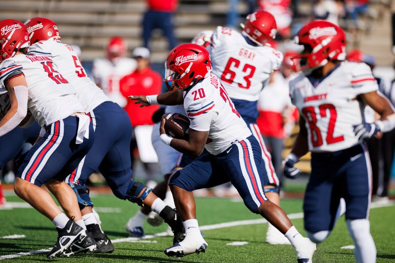 Clash at Hancock Whitney Stadium: Liberty Flames vs Eastern Michigan Eagles in American Football...