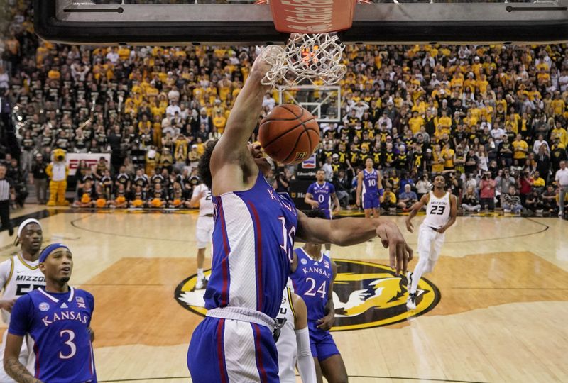 Jayhawks Dominate at Mizzou Arena in Men's Basketball Showdown Against Tigers