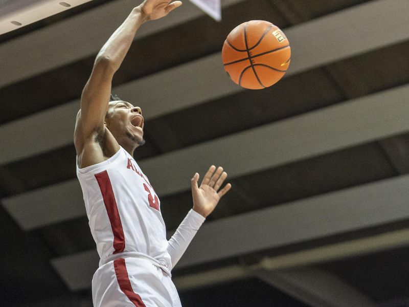 Jan 25, 2023; Tuscaloosa, Alabama, USA; Alabama Crimson Tide forward Brandon Miller (24) dunks the ball against Mississippi State Bulldogs during the first half at Coleman Coliseum. Mandatory Credit: Marvin Gentry-USA TODAY Sports