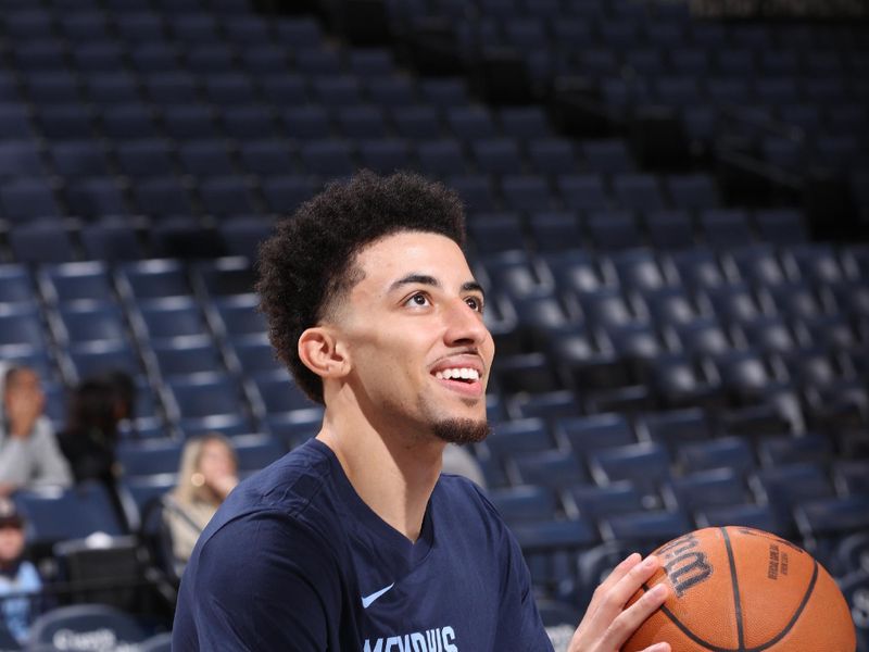 MEMPHIS, TN - JANUARY 29:  Scotty Pippen Jr. #1 of the Memphis Grizzlies warms up before the game against the Sacramento Kings on January 29, 2024 at FedExForum in Memphis, Tennessee. NOTE TO USER: User expressly acknowledges and agrees that, by downloading and or using this photograph, User is consenting to the terms and conditions of the Getty Images License Agreement. Mandatory Copyright Notice: Copyright 2024 NBAE (Photo by Joe Murphy/NBAE via Getty Images)