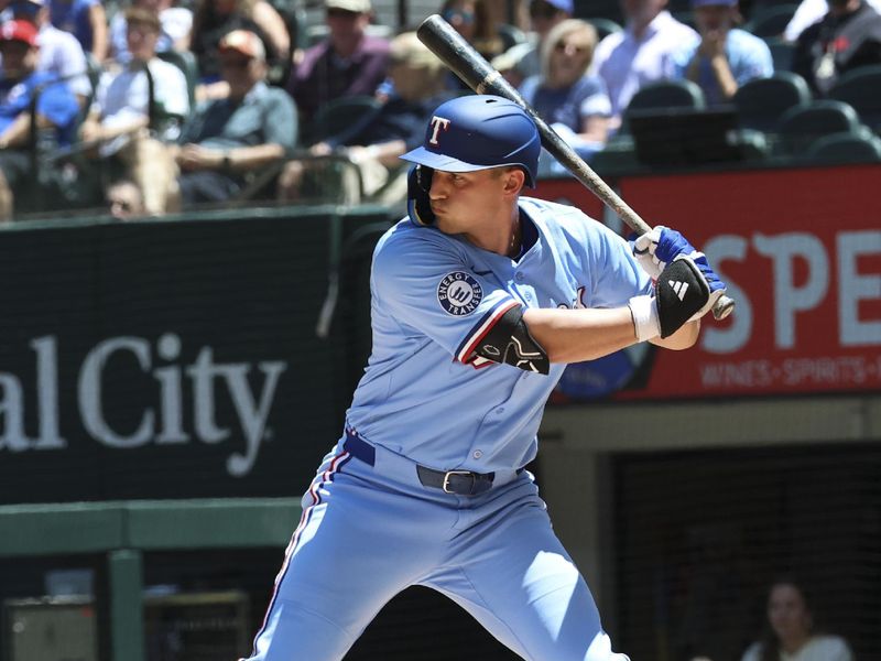 May 4, 2025; Arlington, Texas, USA;  Texas Rangers starting pitcher Jacob deGrom (48) throws during the first inning against the Seattle Mariners at Globe Life Field. Mandatory Credit: Kevin Jairaj-Imagn Images