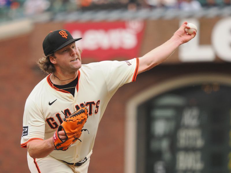 Apr 24, 2024; San Francisco, California, USA; San Francisco Giants relief pitcher Erik Miller (68) pitches the ball against the New York Mets during the sixth inning at Oracle Park. Mandatory Credit: Kelley L Cox-USA TODAY Sports