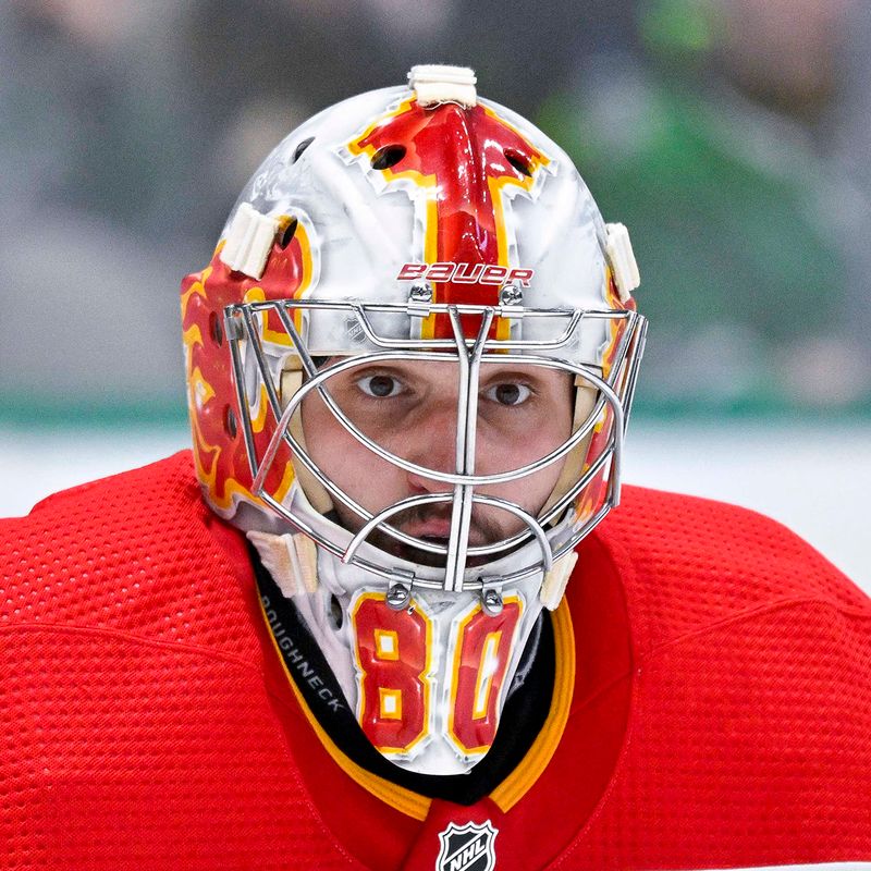 NHL Calgary Flames goaltender Dan Vladar