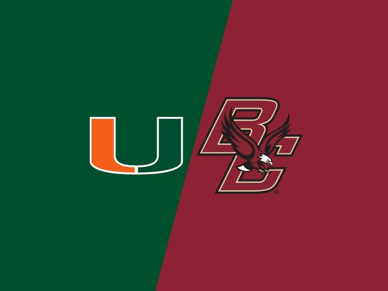 Miami (FL) Hurricanes' Efforts Fall Short Against Boston College Eagles at Conte Forum