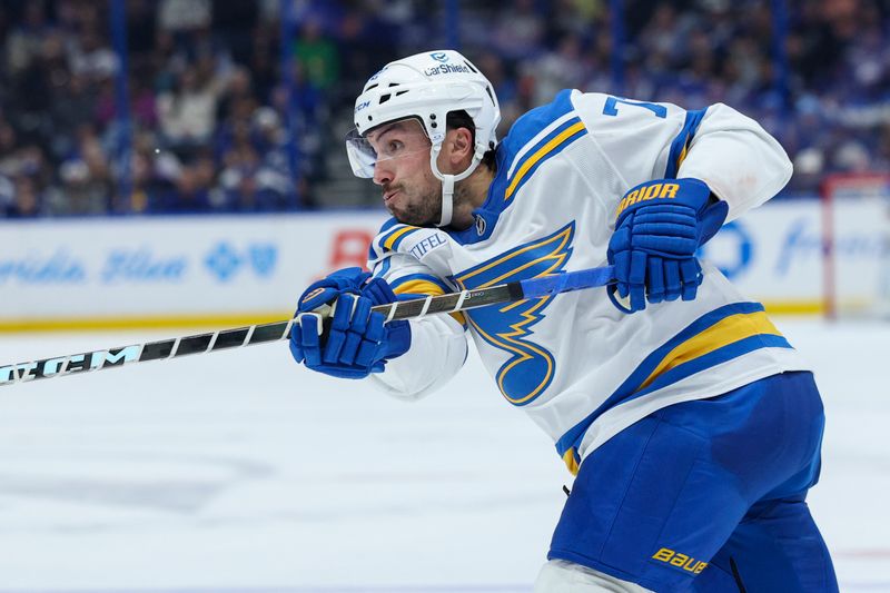 St. Louis Blues vs Tampa Bay Lightning: Jordan Kyrou Primed for Impact at Enterprise Center