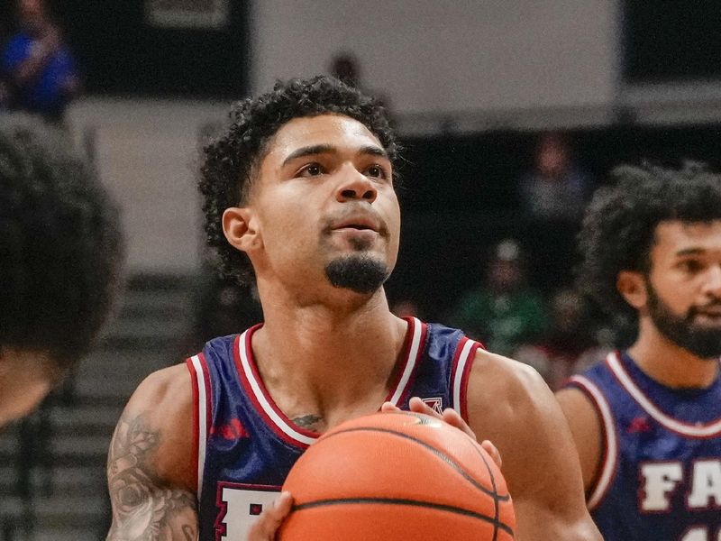 Jan 6, 2024; Charlotte, North Carolina, USA; Florida Atlantic Owls guard Nicholas Boyd (2) shoots a free throw against the Charlotte 49ers during the second half at Dale F. Halton Arena. Mandatory Credit: Jim Dedmon-USA TODAY Sports