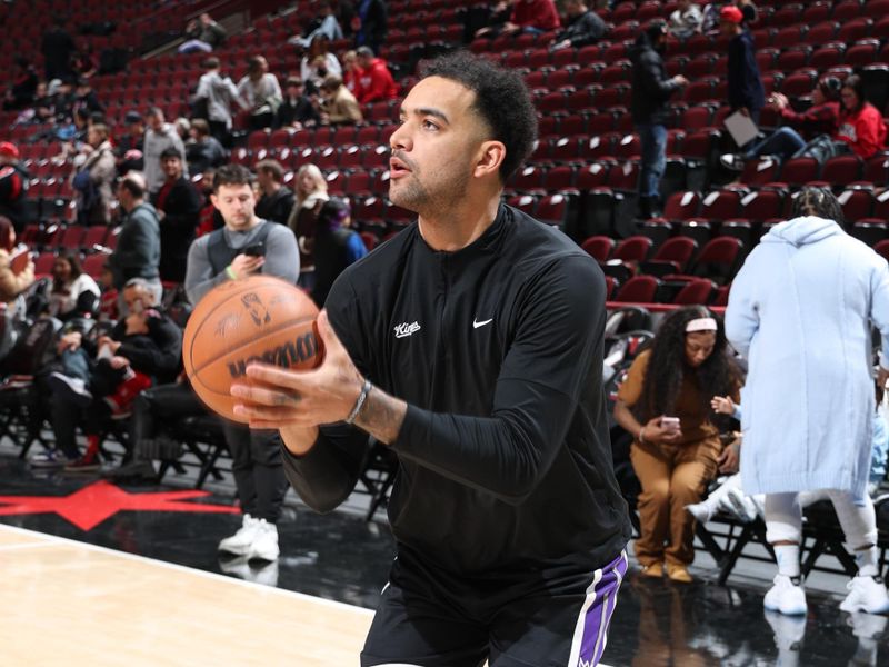 CHICAGO, IL - JANUARY 12: Trey Lyles #41 of the Sacramento Kings warms up before the game against the Chicago Bulls on January 12, 2025 at United Center in Chicago, Illinois. NOTE TO USER: User expressly acknowledges and agrees that, by downloading and or using this photograph, User is consenting to the terms and conditions of the Getty Images License Agreement. Mandatory Copyright Notice: Copyright 2025 NBAE (Photo by Jeff Haynes/NBAE via Getty Images)