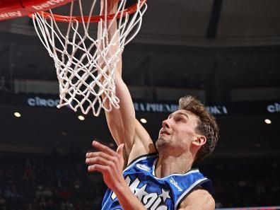 CHICAGO, IL - NOVEMBER 15: Franz Wagner #22 of the Orlando Magic dunk against the Chicago Bulls on November 15, 2023 at United Center in Chicago, Illinois. NOTE TO USER: User expressly acknowledges and agrees that, by downloading and or using this photograph, User is consenting to the terms and conditions of the Getty Images License Agreement. Mandatory Copyright Notice: Copyright 2023 NBAE (Photo by Jeff Haynes/NBAE via Getty Images)