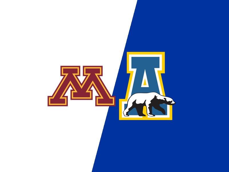 Minnesota Golden Gophers VS Alaska Fairbanks Nanooks