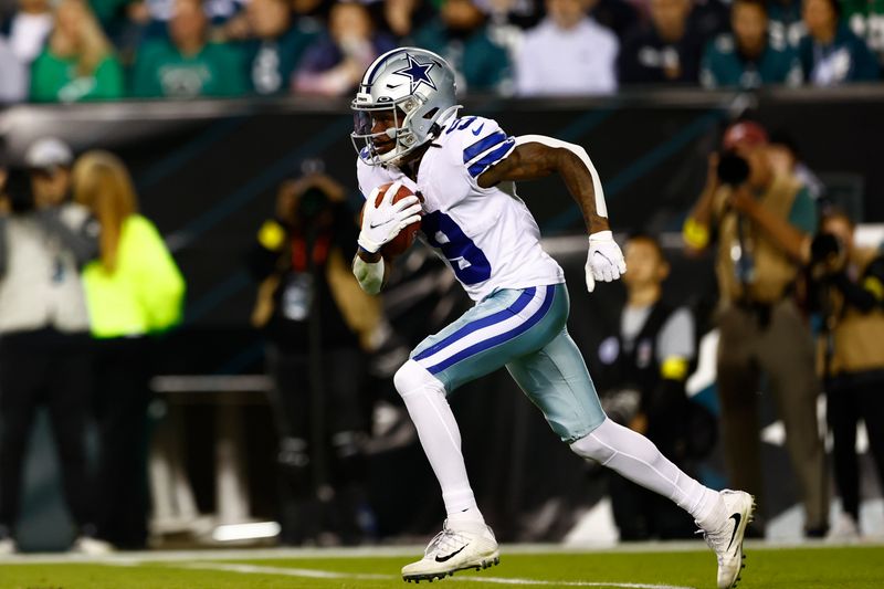 Dallas Cowboys wide receiver KaVontae Turpin (9) in action against the Dallas Cowboys during an NFL football game, Sunday, Oct. 16, 2022, in Philadelphia. (AP Photo/Rich Schultz)