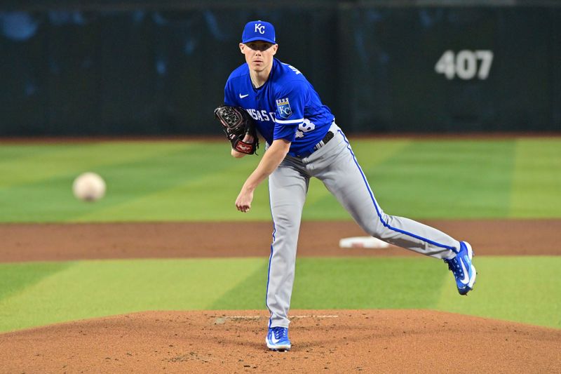 Apr 26, 2023; Phoenix, Arizona, USA; Kansas City Royals relief pitcher Ryan Yarbrough (48) throws in the first inning against the Arizona Diamondbacks at Chase Field. Mandatory Credit: Matt Kartozian-USA TODAY Sports