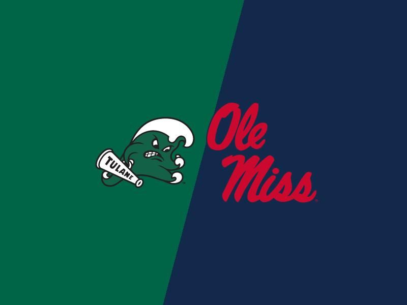 Tulane Green Wave Overwhelmed at Vaught-Hemingway Stadium by Ole Miss Rebels in College Football...