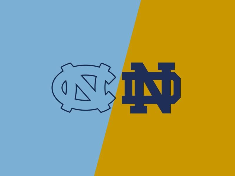 North Carolina Tar Heels VS Notre Dame Fighting Irish