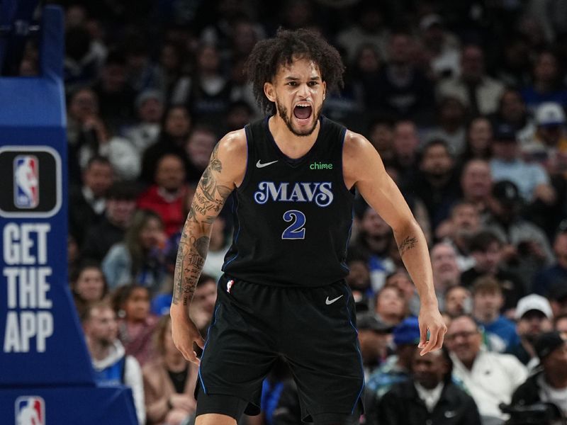 DALLAS, TX - JANUARY 24: Dereck Lively II #2 of the Dallas Mavericks sets the play during the game against the Phoenix Suns on January 24, 2024 at the American Airlines Center in Dallas, Texas. NOTE TO USER: User expressly acknowledges and agrees that, by downloading and or using this photograph, User is consenting to the terms and conditions of the Getty Images License Agreement. Mandatory Copyright Notice: Copyright 2024 NBAE (Photo by Glenn James/NBAE via Getty Images)