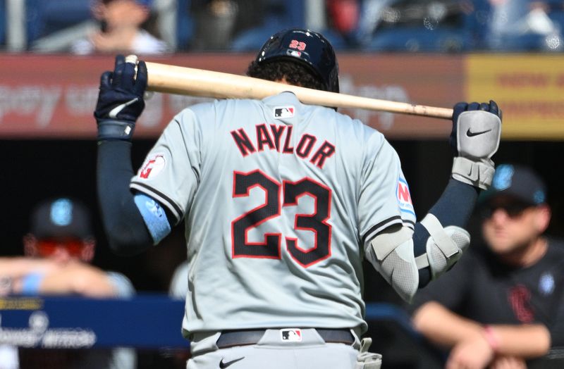 Jun 16, 2024; Toronto, Ontario, CAN;  Cleveland Guardians catcher Bo Naylor (23) walks back to the dugout after his pop foul was caught for an out in the ninth inning against the Toronto Blue Jays at Rogers Centre. Mandatory Credit: Dan Hamilton-USA TODAY Sports