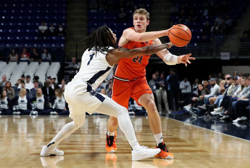 Clash at Xfinity Center: Maryland Terrapins Face Penn State Nittany Lions in Men's Basketball Sh...