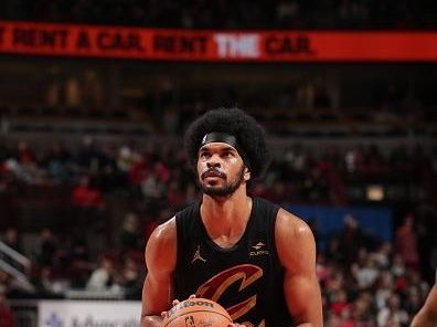 MILWAUKEE, WI - DECEMBER 23: Jarrett Allen #31 of the Cleveland Cavaliers prepares to shoot a free throw during the game against the Chicago Bulls on December 23, 2023 at the Fiserv Forum Center in Milwaukee, Wisconsin. NOTE TO USER: User expressly acknowledges and agrees that, by downloading and or using this Photograph, user is consenting to the terms and conditions of the Getty Images License Agreement. Mandatory Copyright Notice: Copyright 2023 NBAE (Photo by Gary Dineen/NBAE via Getty Images).