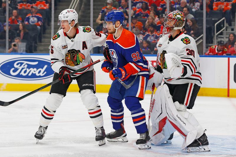 Edmonton Oilers Gear Up for Battle Against Chicago Blackhawks with Leon Draisaitl Leading the Ch...
