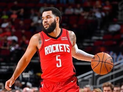 HOUSTON, TX - NOVEMBER 6: Fred VanVleet #5 of the Houston Rockets dribbles the ball during the game against the Sacramento Kings on November 6, 2023 at the Toyota Center in Houston, Texas. NOTE TO USER: User expressly acknowledges and agrees that, by downloading and or using this photograph, User is consenting to the terms and conditions of the Getty Images License Agreement. Mandatory Copyright Notice: Copyright 2023 NBAE (Photo by Logan Riely/NBAE via Getty Images)