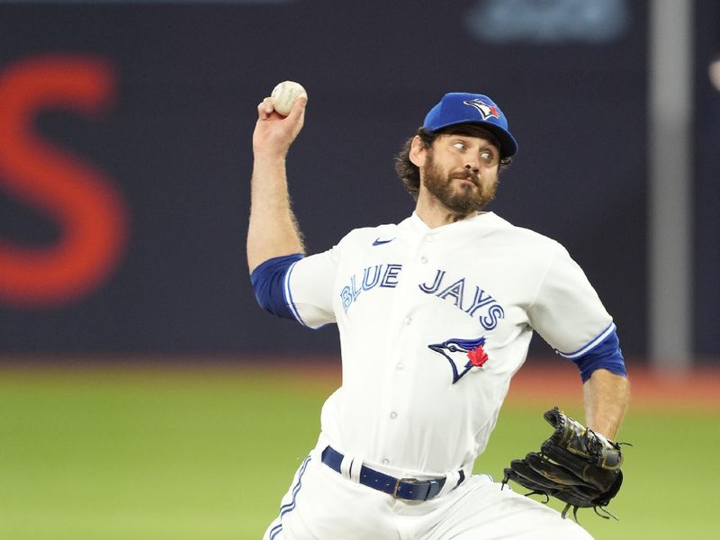 Sep 8, 2023; Toronto, Ontario, CAN; Toronto Blue Jays pitcher Jordan Romano (68) pitches to the Kansas City Royals during the ninth inning at Rogers Centre. Mandatory Credit: John E. Sokolowski-USA TODAY Sports