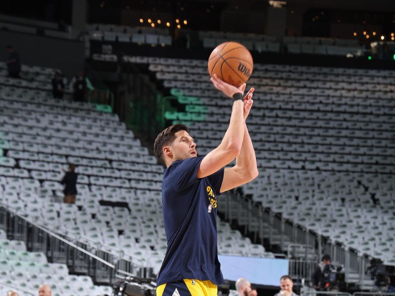 MILWAUKEE, WI - APRIL 23: Doug McDermott #20 of the Indiana Pacers warms up before Round 1 Game 2 of the 2024 NBA Playoffs against the Milwaukee Bucks on April 23, 2024 at the Fiserv Forum Center in Milwaukee, Wisconsin. NOTE TO USER: User expressly acknowledges and agrees that, by downloading and or using this Photograph, user is consenting to the terms and conditions of the Getty Images License Agreement. Mandatory Copyright Notice: Copyright 2024 NBAE (Photo by Jeff Haynes/NBAE via Getty Images).