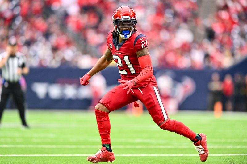 Houston Texans cornerback Steven Nelson (21) in action during an NFL football game against the against the Jacksonville Jaguars, Sunday, Nov 26, 2023, in Houston. (AP Photo/Maria Lysaker)