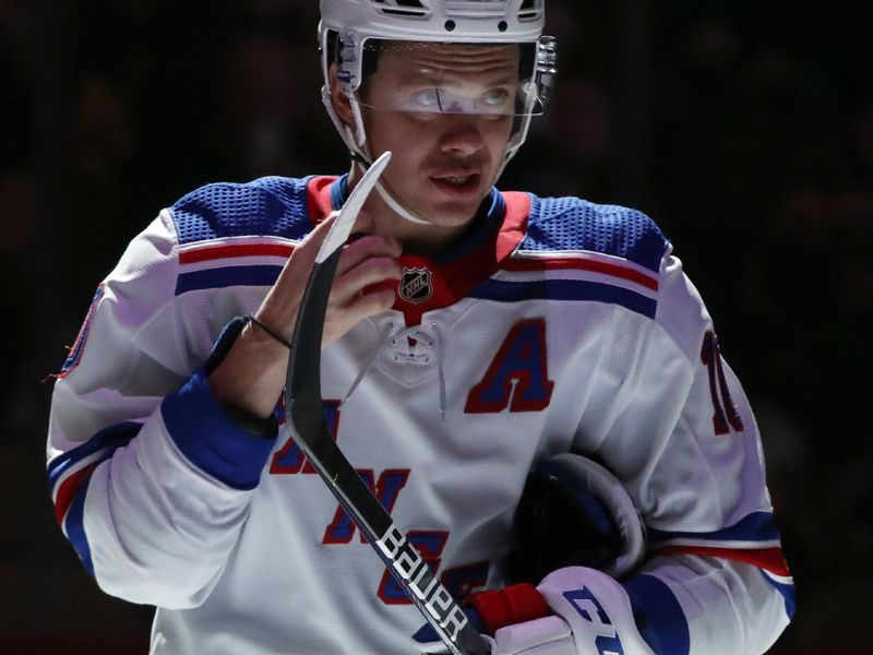 Nov 22, 2023; Pittsburgh, Pennsylvania, USA; New York Rangers left wing Artemi Panarin (10) takes the ice to play the Pittsburgh Penguins at PPG Paints Arena. The Rangers won 1-0. Mandatory Credit: Charles LeClaire-USA TODAY Sports