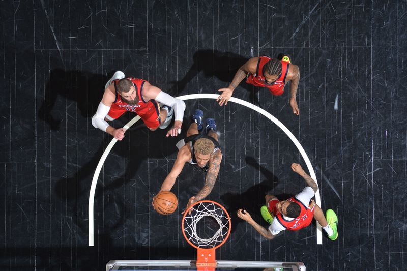 SAN ANTONIO, TX - FEBRUARY 2:  Jeremy Sochan #10 of the San Antonio Spurs drives to the basket during the game again the New Orleans Pelicans on February 2, 2024 at the Frost Bank Center in San Antonio, Texas. NOTE TO USER: User expressly acknowledges and agrees that, by downloading and or using this photograph, user is consenting to the terms and conditions of the Getty Images License Agreement. Mandatory Copyright Notice: Copyright 2024 NBAE (Photos by Michael Gonzales/NBAE via Getty Images)