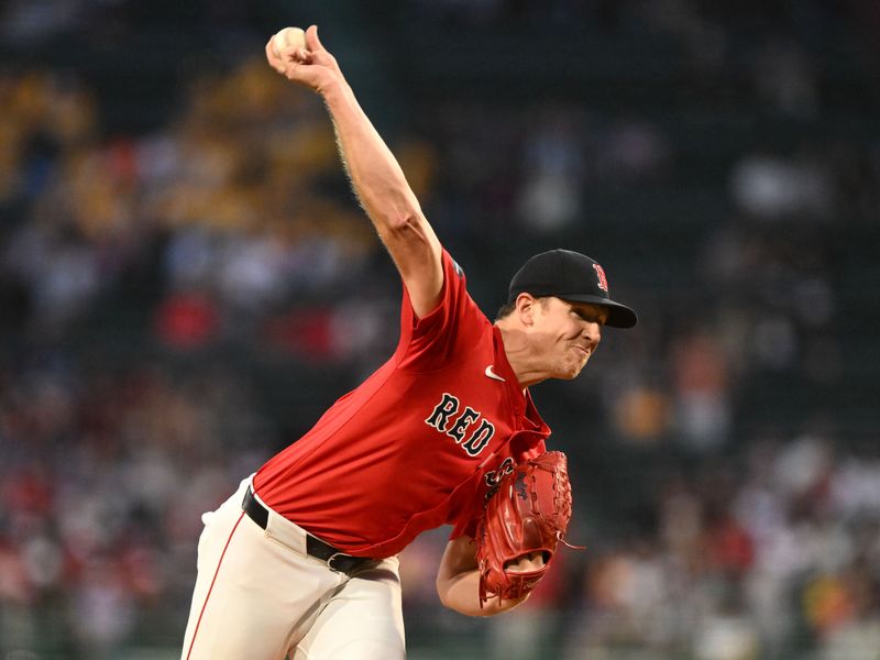 Sep 6, 2024; Boston, Massachusetts, USA; Boston Red Sox starting pitcher Nick Pivetta (37) pitches against the Chicago White Sox during the first inning at Fenway Park. Mandatory Credit: Brian Fluharty-Imagn Images