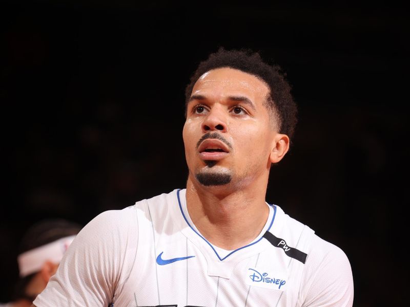 NEW YORK, NY - DECEMBER 3: Cole Anthony #50 of the Orlando Magic shoots a free throw during the game against the New York Knicks during the Emirates NBA Cup on December 3, 2024 at Madison Square Garden in New York City, New York.  NOTE TO USER: User expressly acknowledges and agrees that, by downloading and or using this photograph, User is consenting to the terms and conditions of the Getty Images License Agreement. Mandatory Copyright Notice: Copyright 2024 NBAE  (Photo by Nathaniel S. Butler/NBAE via Getty Images)