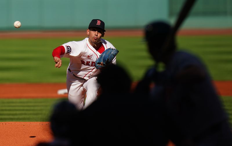 Sep 28, 2025; Boston, Massachusetts, USA; Boston Red Sox pitcher Jose De Leon (78) throws a pitch against the Detroit Tigers in the first inning at Fenway Park. Mandatory Credit: David Butler II-Imagn Images