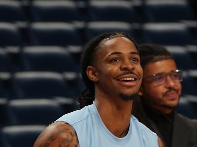 NEW ORLEANS, LA - DECEMBER 19: Ja Morant #12 of the Memphis Grizzlies warms up before the game against the New Orleans Pelicans on December 19, 2023 at the Smoothie King Center in New Orleans, Louisiana. NOTE TO USER: User expressly acknowledges and agrees that, by downloading and or using this Photograph, user is consenting to the terms and conditions of the Getty Images License Agreement. Mandatory Copyright Notice: Copyright 2023 NBAE (Photo by Layne Murdoch Jr./NBAE via Getty Images)