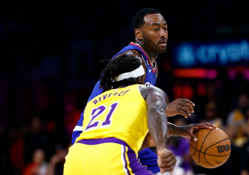 LOS ANGELES, CALIFORNIA - OCTOBER 20:  John Wall #11 of the LA Clippers in the third quarter at Crypto.com Arena on October 20, 2022 in Los Angeles, California.  NOTE TO USER: User expressly acknowledges and agrees that, by downloading and/or using this photograph, user is consenting to the terms and conditions of the Getty Images License Agreement.  (Photo by Ronald Martinez/Getty Images)