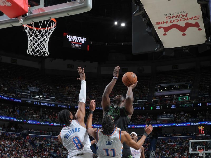 NEW ORLEANS, LA - MARCH 26: Zion Williamson #1 of the New Orleans Pelicans goes to the basket during the game on March 26, 2024 at the Smoothie King Center in New Orleans, Louisiana. NOTE TO USER: User expressly acknowledges and agrees that, by downloading and or using this Photograph, user is consenting to the terms and conditions of the Getty Images License Agreement. Mandatory Copyright Notice: Copyright 2024 NBAE (Photo by Jonathan Bachman/NBAE via Getty Images)