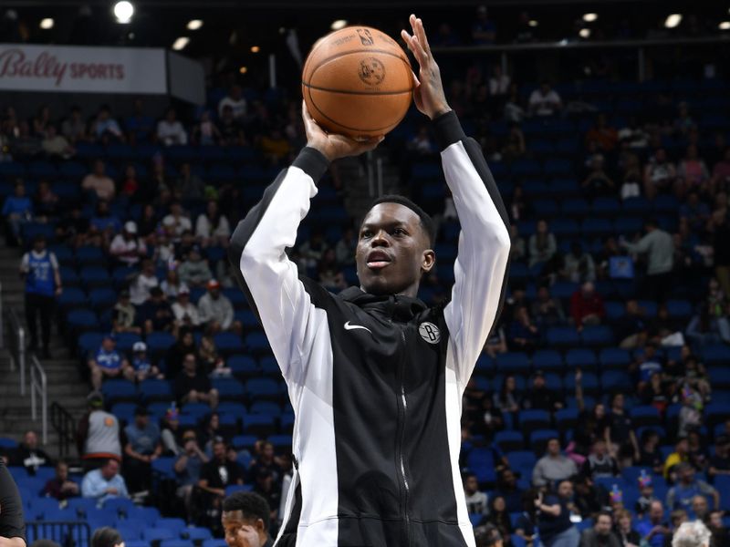 ORLANDO, FL - FEBRUARY 27: Dennis Schroder #17 of the Brooklyn Nets warms up before the game against the Orlando Magic on February 27, 2024 at the Kia Center in Orlando, Florida. NOTE TO USER: User expressly acknowledges and agrees that, by downloading and or using this photograph, User is consenting to the terms and conditions of the Getty Images License Agreement. Mandatory Copyright Notice: Copyright 2024 NBAE (Photo by Fernando Medina/NBAE via Getty Images)