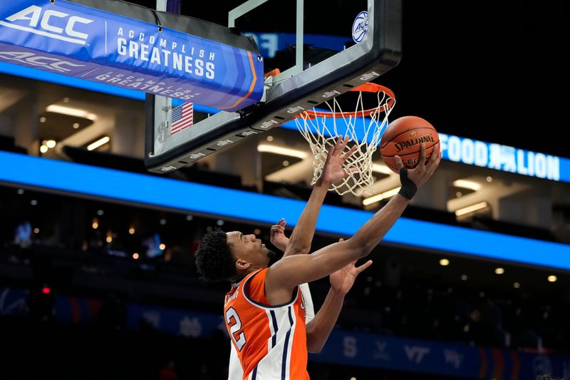 Mar 11, 2025; Charlotte, NC, USA; Syracuse Orange guard J.J. Starling (2) shoots in the second half at Spectrum Center. Mandatory Credit: Bob Donnan-Imagn Images