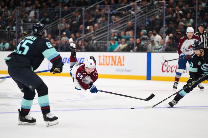 Seattle Kraken's Second Period Surge Falls Short Against Colorado Avalanche at Climate Pledge Ar...
