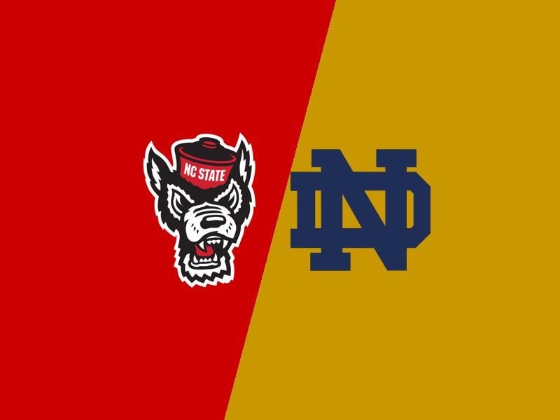 North Carolina State Wolfpack Clashes with Notre Dame Fighting Irish in Greensboro