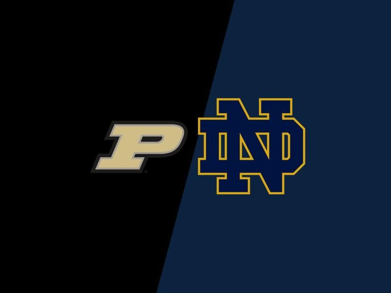 Clash at Notre Dame Stadium: Purdue Boilermakers Face Notre Dame Fighting Irish in Football Show...