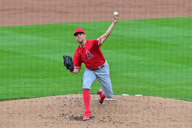 Mar 21, 2023; Salt River Pima-Maricopa, Arizona, USA; Los Angeles Angels starting pitcher Tyler Anderson (31) throws in the third inning against the Arizona Diamondbacks during a Spring Training game at Salt River Fields at Talking Stick. Mandatory Credit: Matt Kartozian-USA TODAY Sports