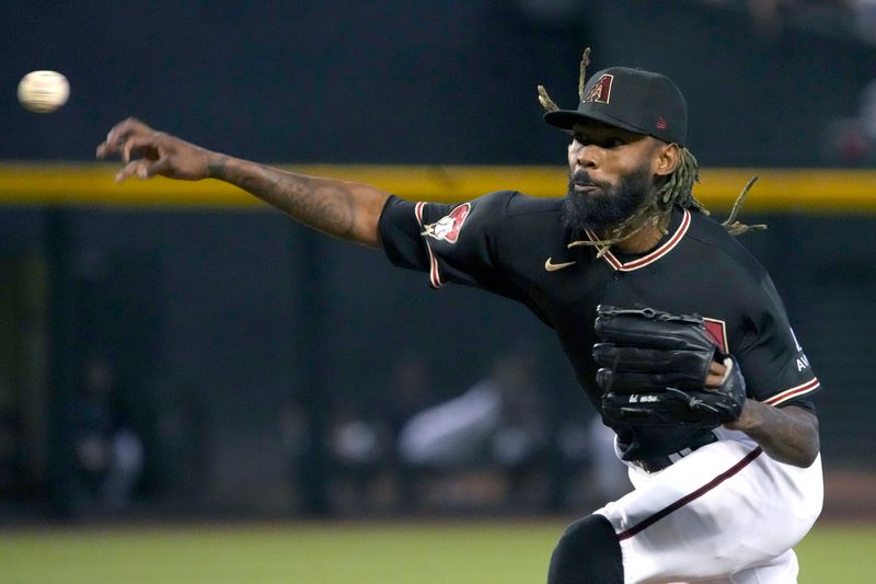 May 28, 2023; Phoenix, Arizona, USA; Arizona Diamondbacks relief pitcher Miguel Castro (50) throws against the Boston Red Sox in the ninth inning at Chase Field. Mandatory Credit: Rick Scuteri-USA TODAY Sports