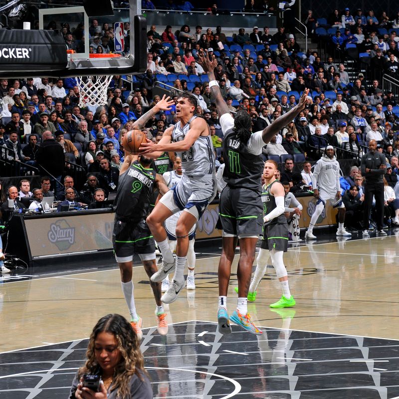 ORLANDO, FL - JANUARY 9: Tristan da Silva #23 of the Orlando Magic drives to the basket during the game against the Minnesota Timberwolves on January 9, 2025 at Kia Center in Orlando, Florida. NOTE TO USER: User expressly acknowledges and agrees that, by downloading and or using this photograph, User is consenting to the terms and conditions of the Getty Images License Agreement. Mandatory Copyright Notice: Copyright 2025 NBAE (Photo by Fernando Medina/NBAE via Getty Images)