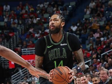 NEW ORLEANS, LA - NOVEMBER 4: Brandon Ingram #14 of the New Orleans Pelicans looks to shoot the ball during the game against the Atlanta Hawks on November 4, 2023 at the Smoothie King Center in New Orleans, Louisiana. NOTE TO USER: User expressly acknowledges and agrees that, by downloading and or using this Photograph, user is consenting to the terms and conditions of the Getty Images License Agreement. Mandatory Copyright Notice: Copyright 2023 NBAE (Photo by Layne Murdoch Jr./NBAE via Getty Images)