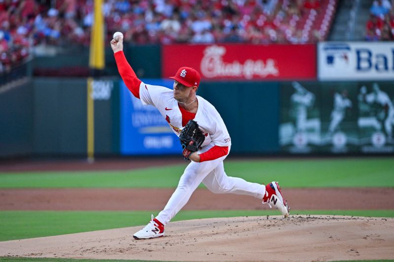 Jun 12, 2024; St. Louis, Missouri, USA;St. Louis Cardinals starting pitcher Sonny Gray (54) pitches against the Pittsburgh Pirates during the first inning at Busch Stadium. Mandatory Credit: Jeff Curry-USA TODAY Sports