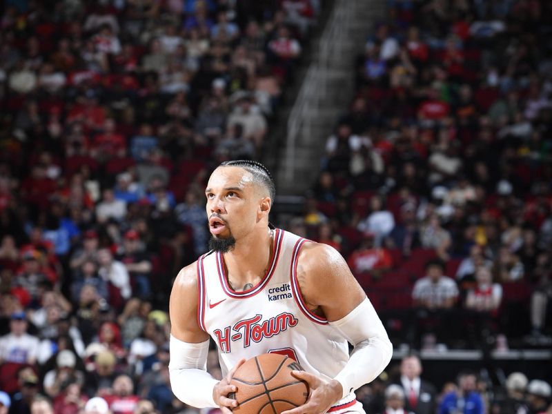 HOUSTON, TX - FEBRUARY 25:  Dillon Brooks #9 of the Houston Rockets handles the ball during the game   on February 25, 2024 at the Toyota Center in Houston, Texas. NOTE TO USER: User expressly acknowledges and agrees that, by downloading and or using this photograph, User is consenting to the terms and conditions of the Getty Images License Agreement. Mandatory Copyright Notice: Copyright 2024 NBAE (Photo by Logan Riely/NBAE via Getty Images)