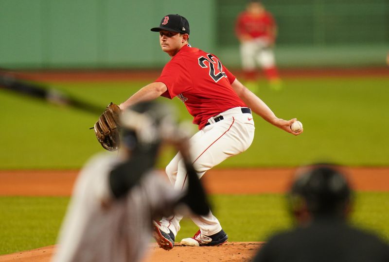 Jun 14, 2023; Boston, Massachusetts, USA; Boston Red Sox starting pitcher Garrett Whitlock (22) throws a pitch against the Colorado Rockies in the first inning at Fenway Park. Mandatory Credit: David Butler II-USA TODAY Sports